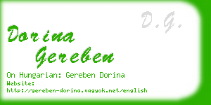 dorina gereben business card